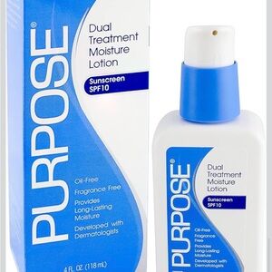 Dual Treatment Moisture Lotion with SPF 10 - Blue and White